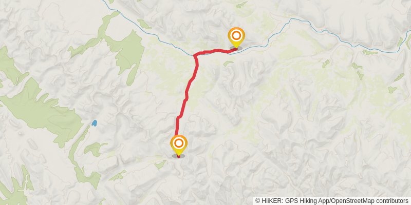 Canol Heritage Trail stage 11 Map