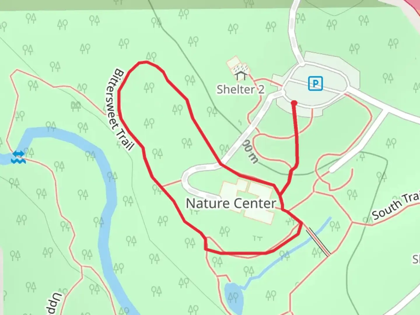 An image depicting the trail Bittersweet Loop Trail and its surrounding area.