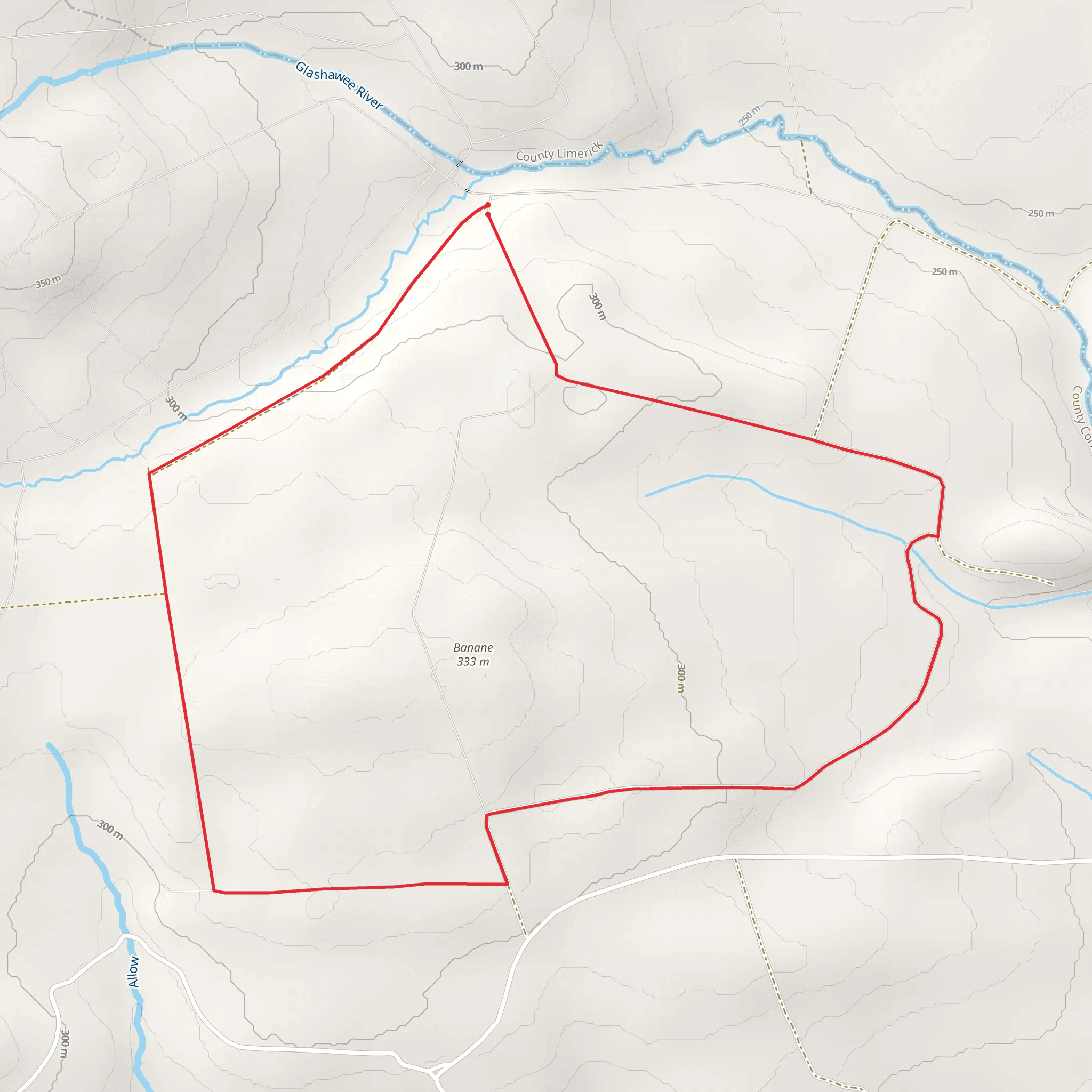 Mullaghareirk - Rowls - Langford Loop mobile static map