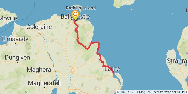 Slí Cholmcille spur 8 Map