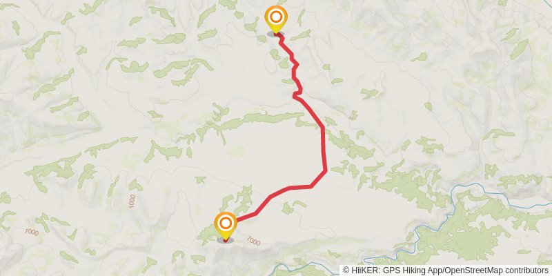 Canol Heritage Trail stage 15 Map