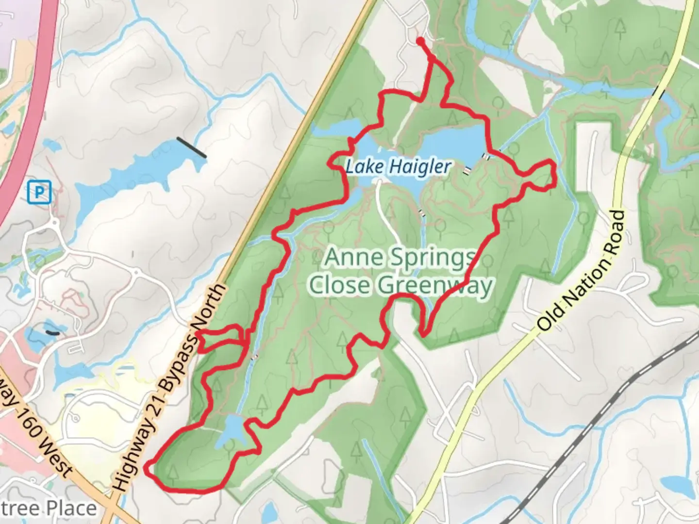 An image depicting the trail Timberline Trail and Billy Walk Loop and its surrounding area.