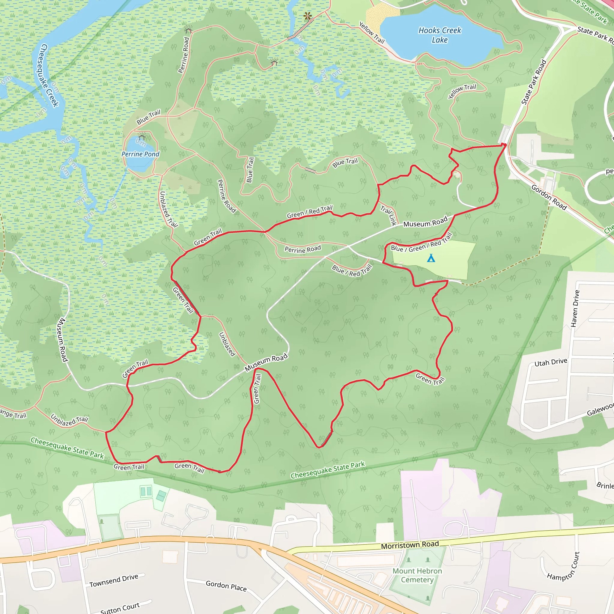 Green Loop Trail mobile static map