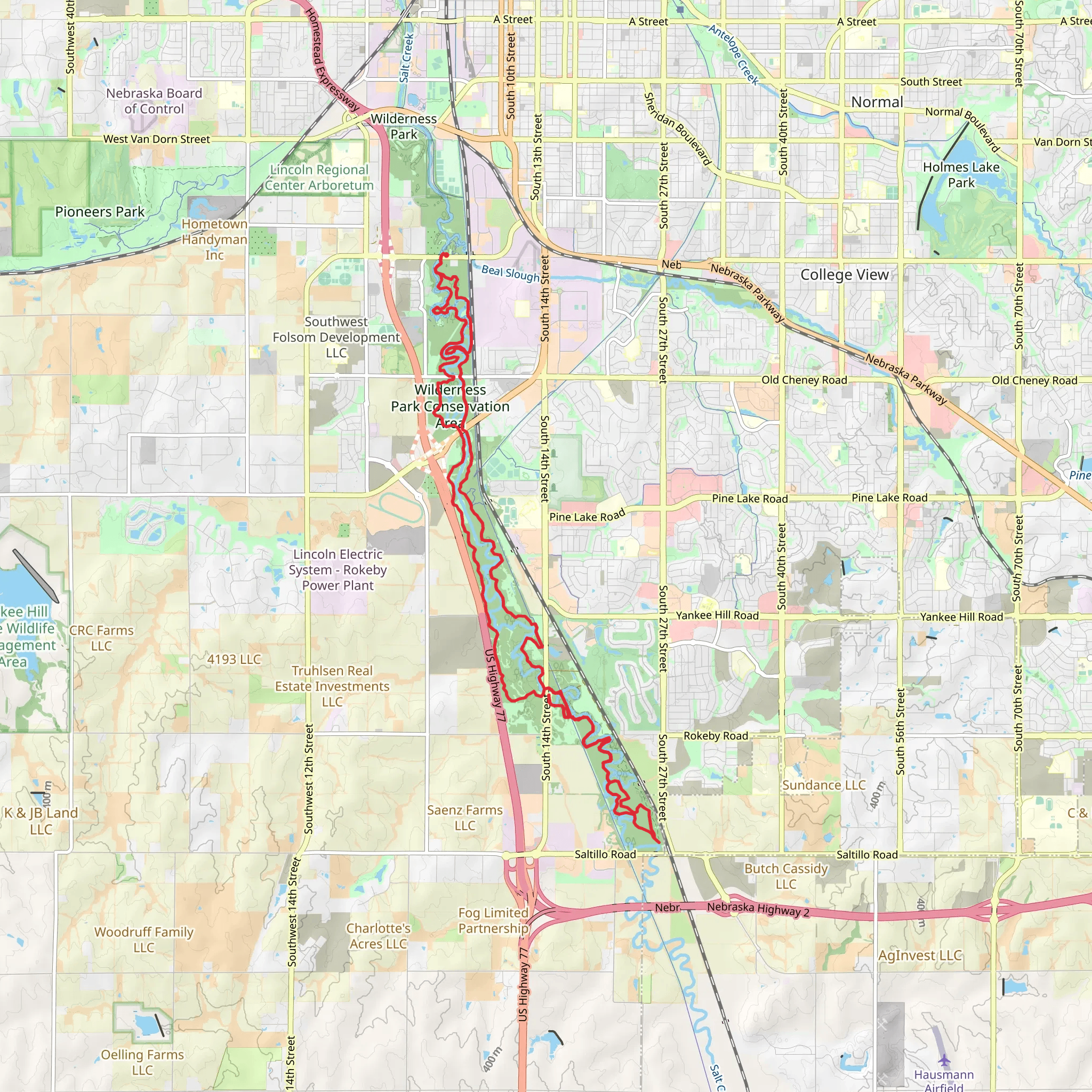 Salt Creek Loop mobile static map