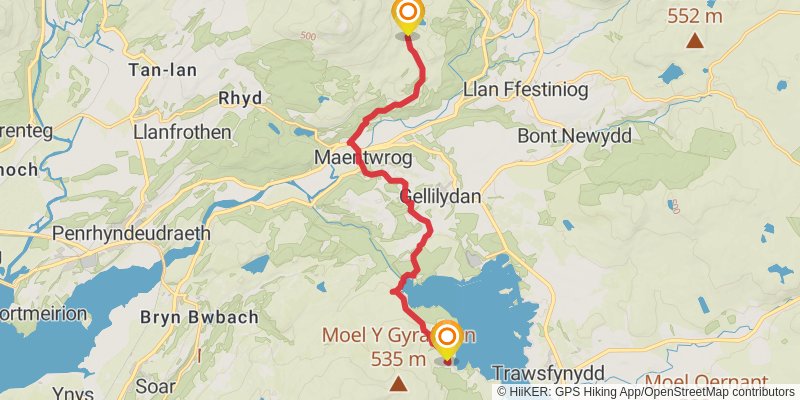 Cambrian Way stage 22 Map