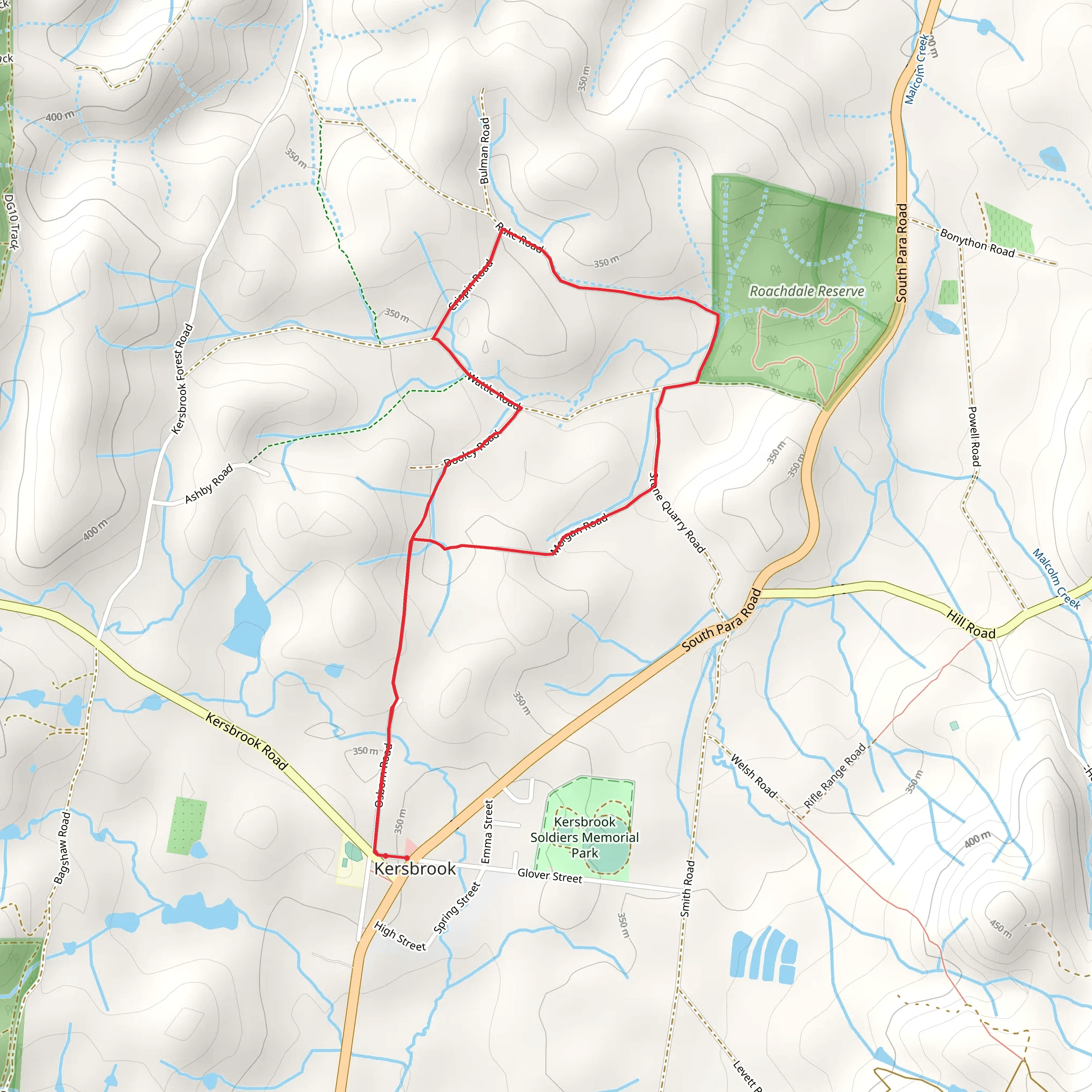 Morgan Loop Trail mobile static map