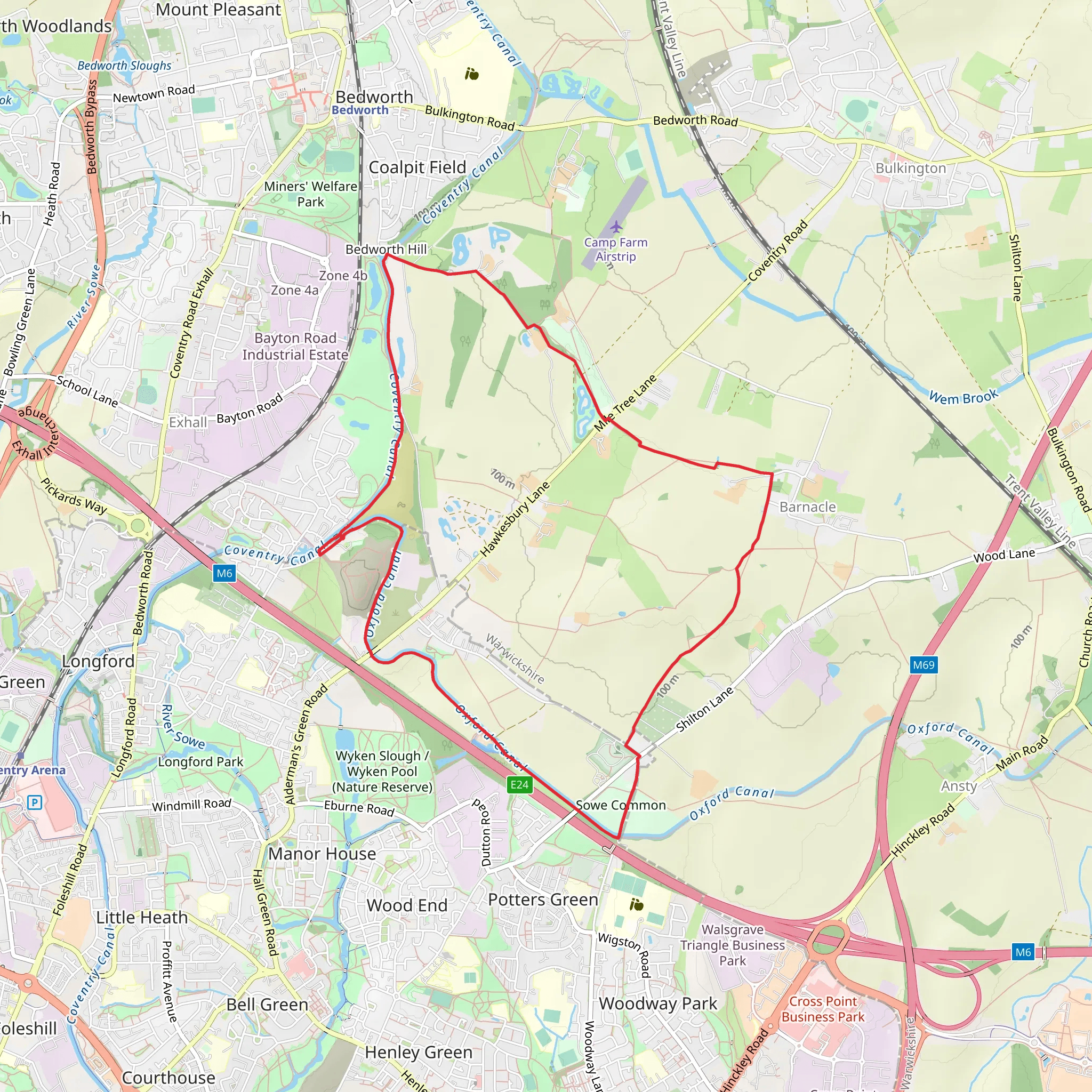 Barnacle Western Loop mobile static map