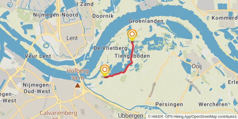 Streekpad Nijmegen alt 3 Map