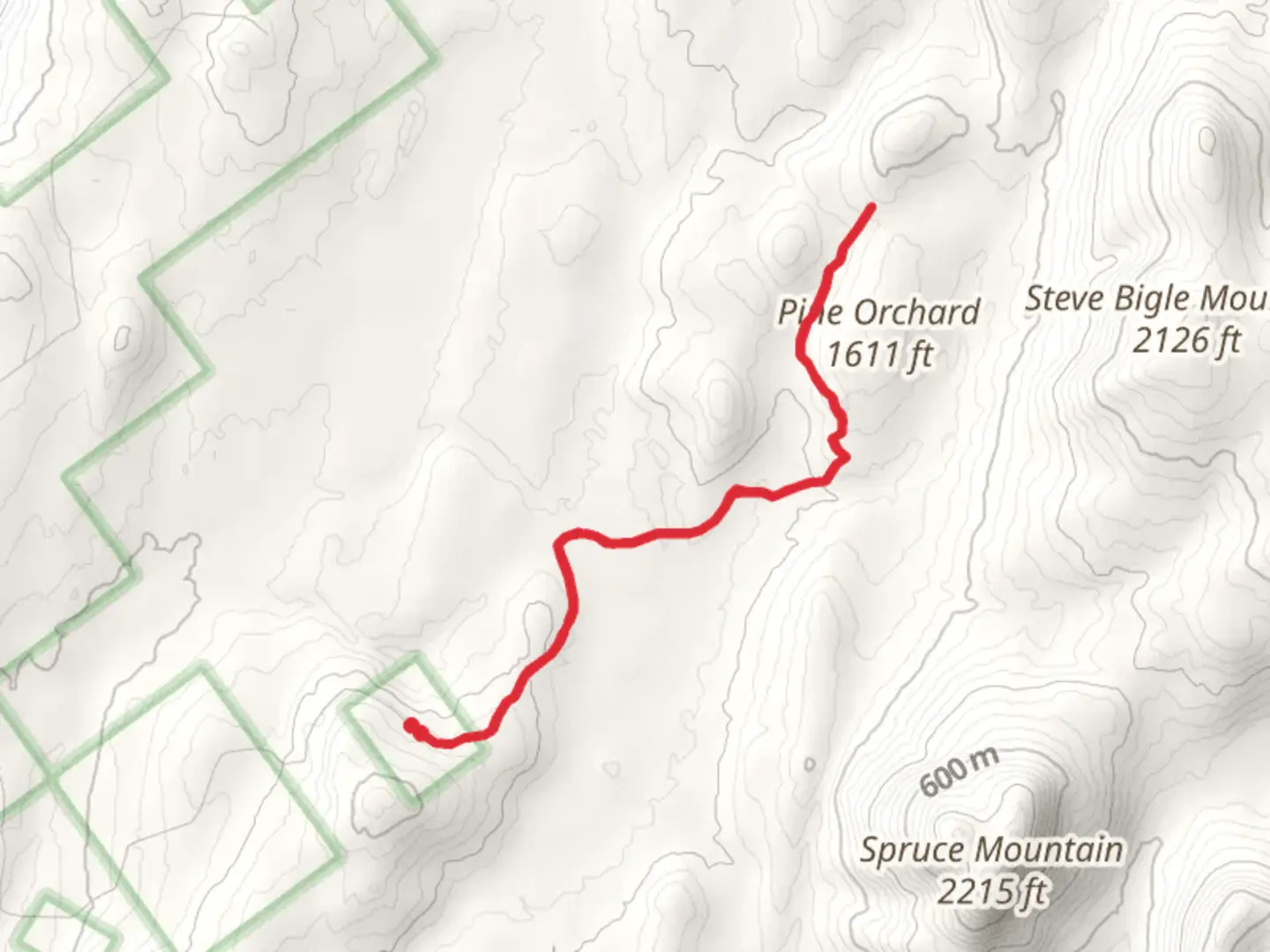 An image depicting the trail Pine Orchard Trail and its surrounding area.