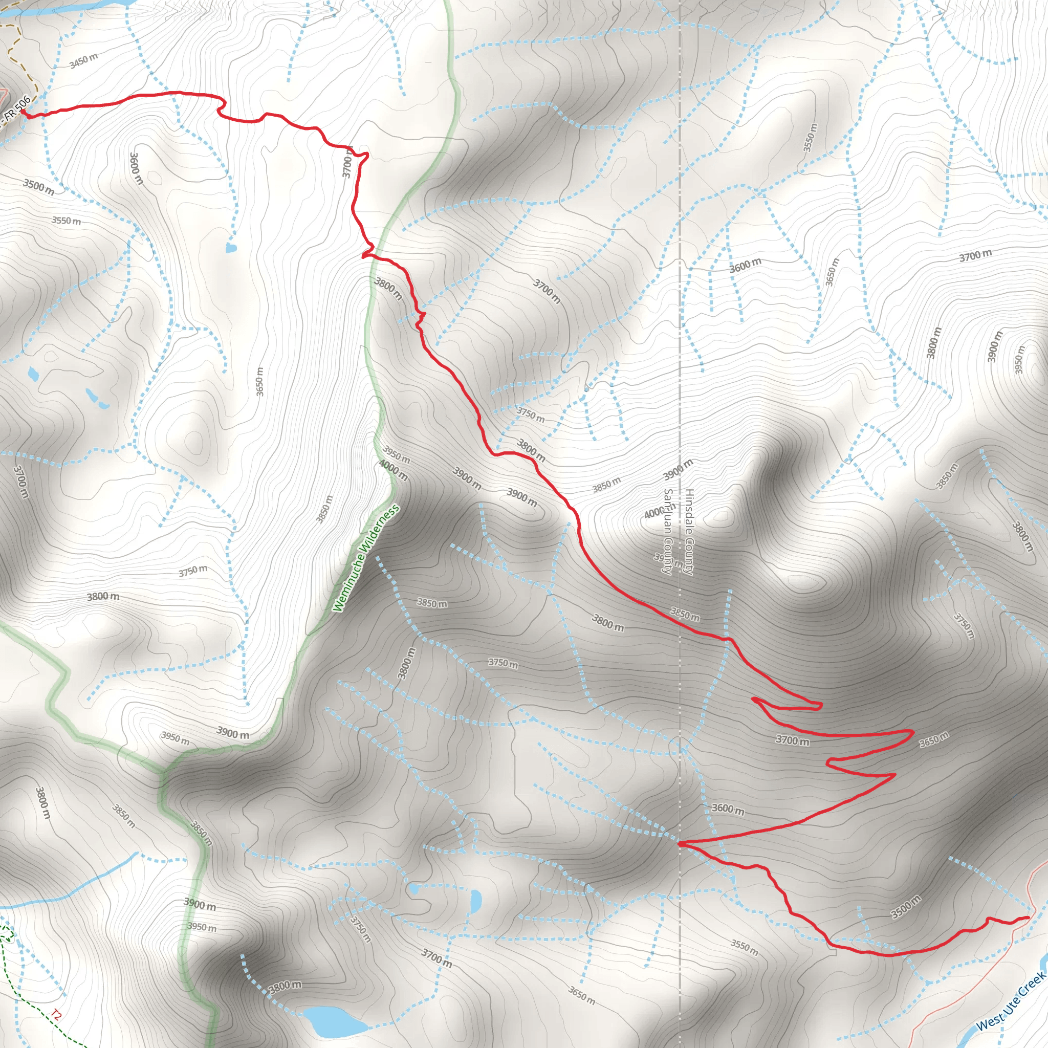 Beartown Trail mobile static map