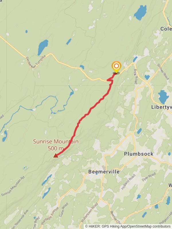Sunrise Mountain via Appalachian Trail