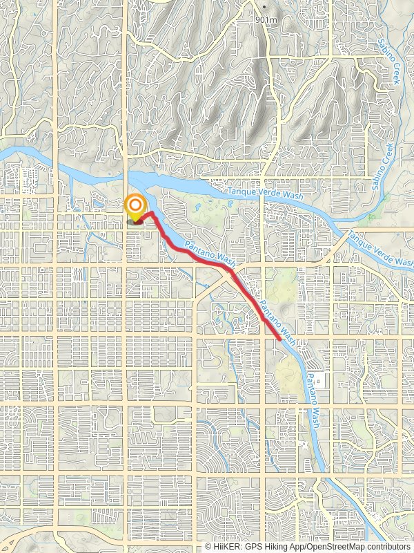 Pantano Wash Walk mobile static map