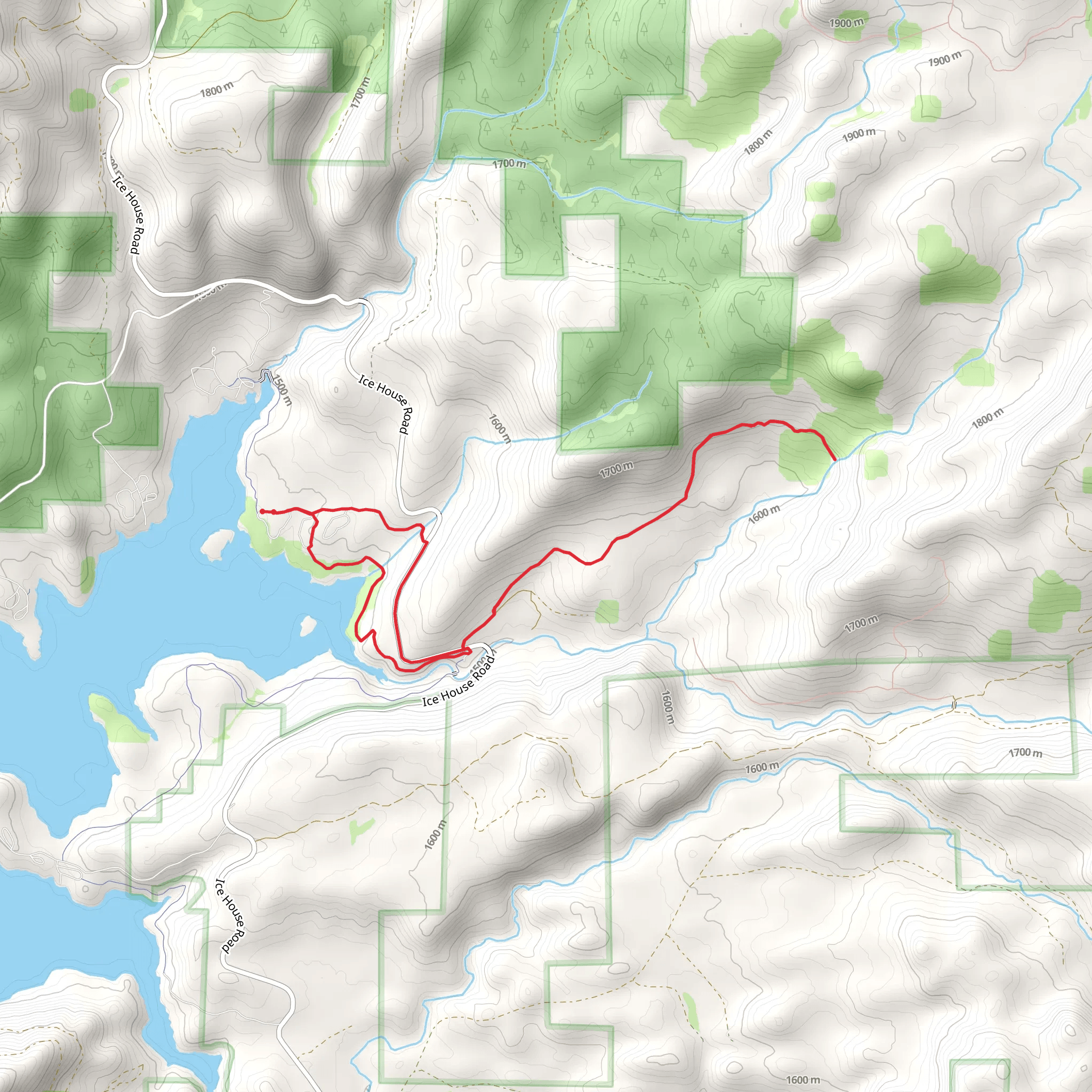 Bassi Falls Loop mobile static map