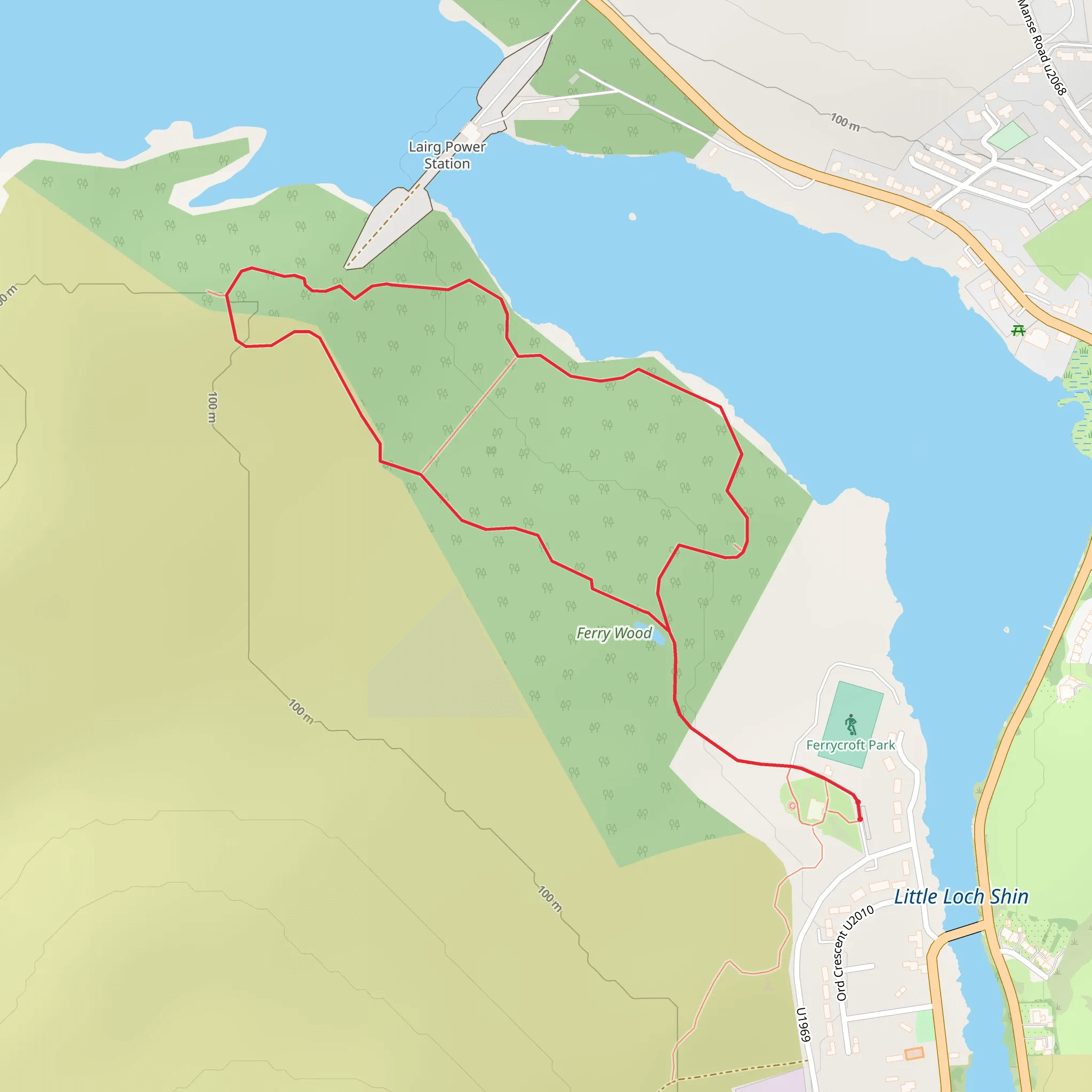 Broch Trail mobile static map