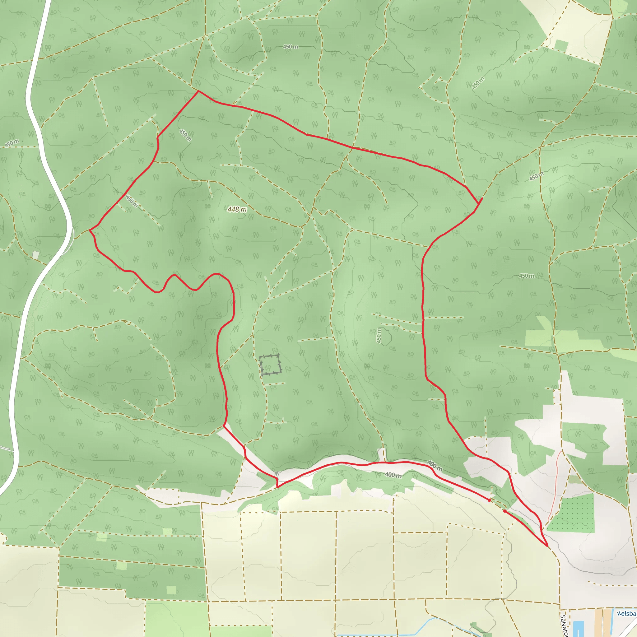 Memoryzaun, Pyramidenfeld and Jakobs Rast Loop mobile static map