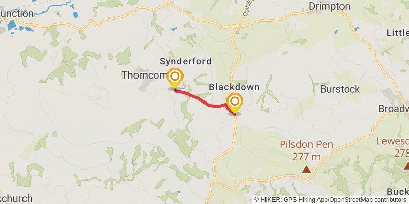 Wessex Ridgeway alt 2 Map