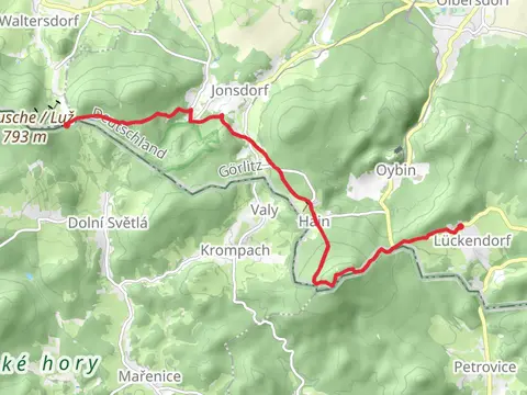 Sonnenberg to Moenchs Kanzel Via Czechia and Jonsdorf Ringweg