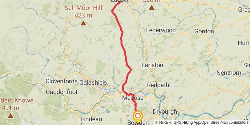 Central Scottish Way stage 9 Map