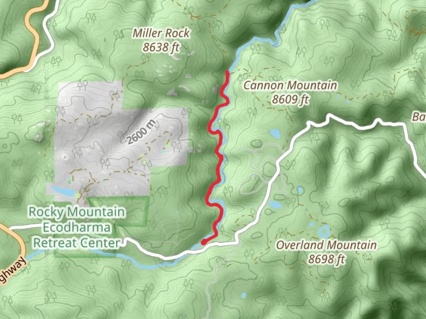 An image depicting the trail Ceran Saint Vrain Trail and its surrounding area.