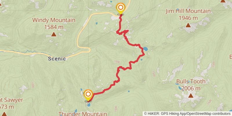 Pacific Crest Trail - Washington stage 31 Map