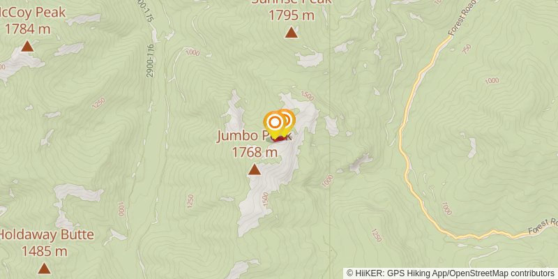 Juniper Ridge - Boundary Trail spur 2 Map