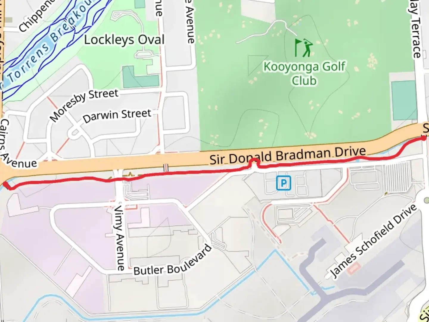 An image depicting the trail Anna Meares Path and its surrounding area.