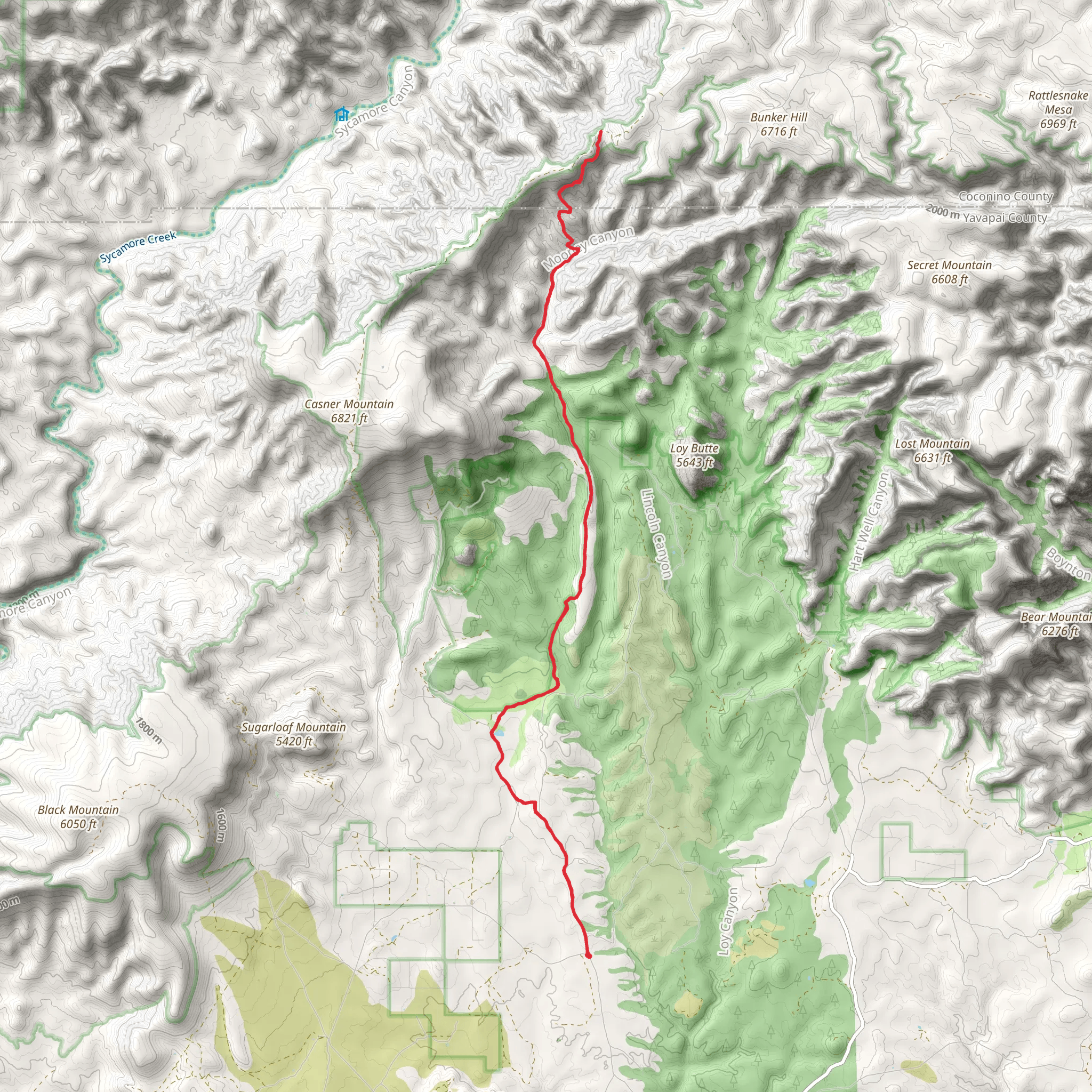 Mooney Walk mobile static map