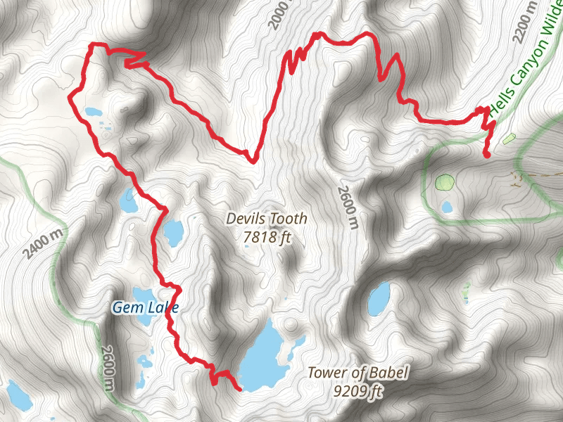 Sheep Lake via Seven Devils Trail