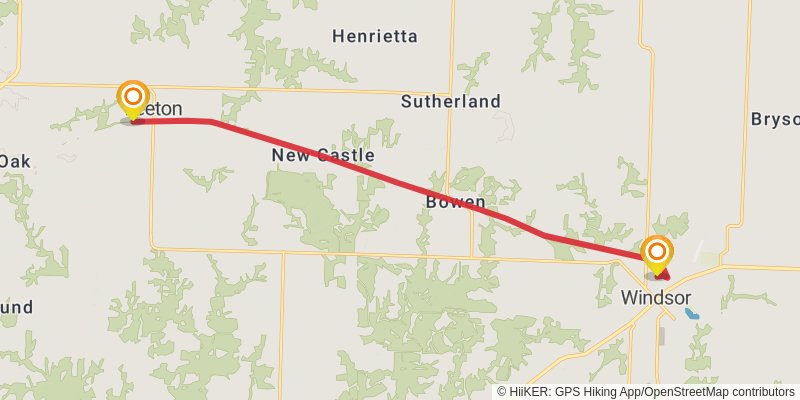 Rock Island Trail stage 4 Map