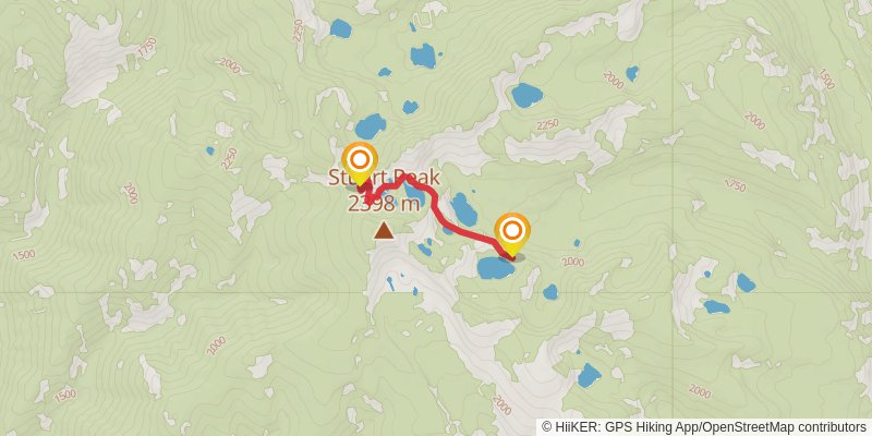 Carter Lake Loop Trail spur 3 Map