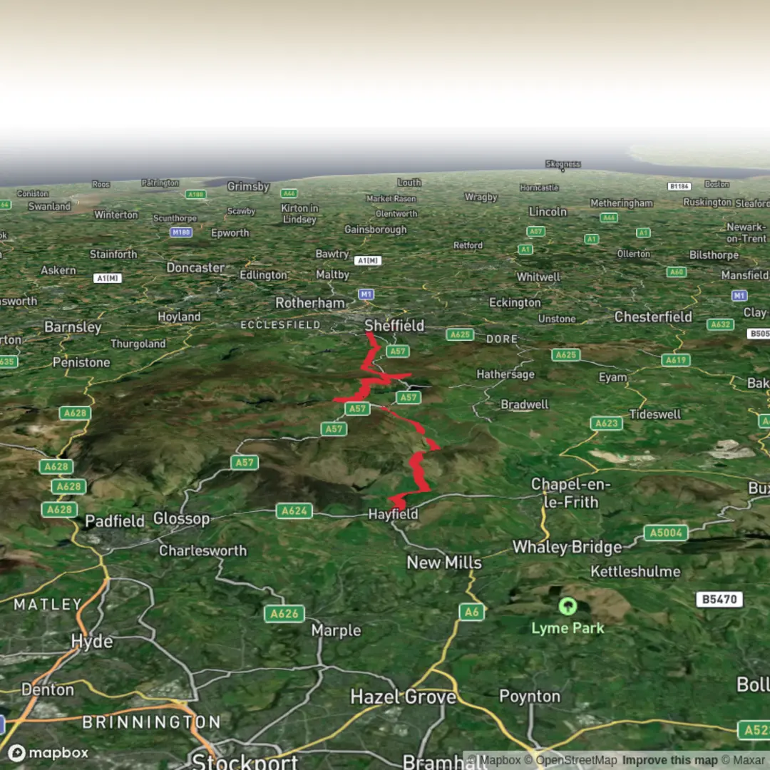 An image depicting the trail The Packhorse Trail and its surrounding area.