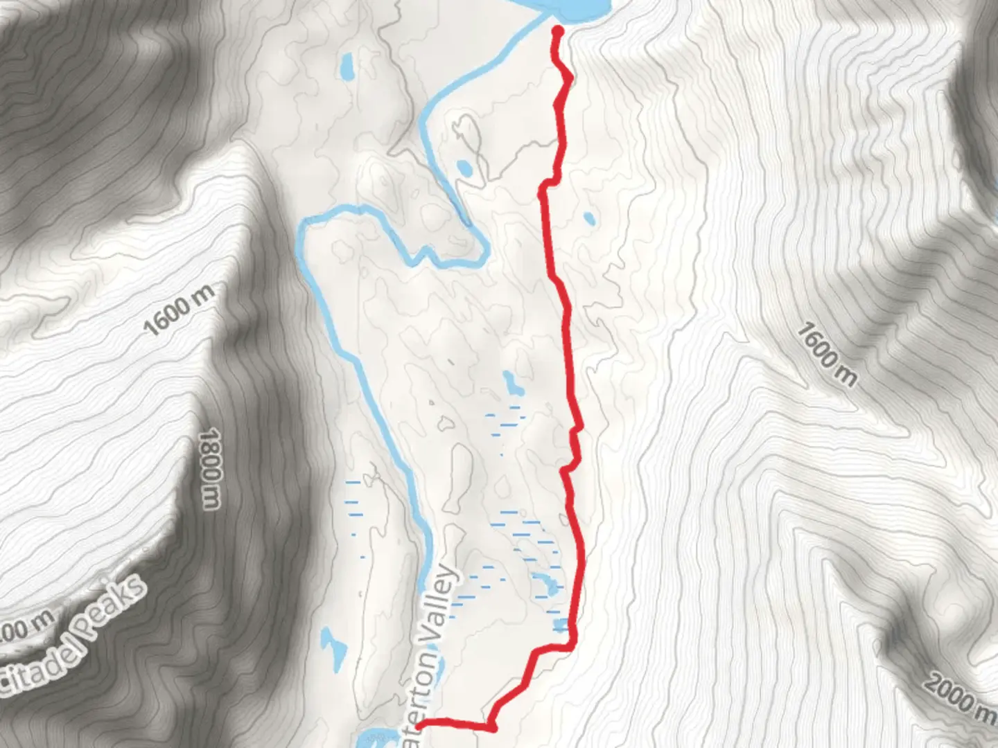 An image depicting the trail Kootenai Lakes via CDT Trail and its surrounding area.
