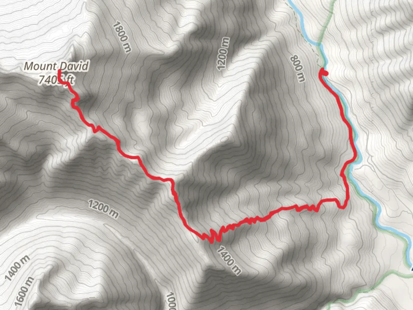 An image depicting the trail Mount David Trail and its surrounding area.
