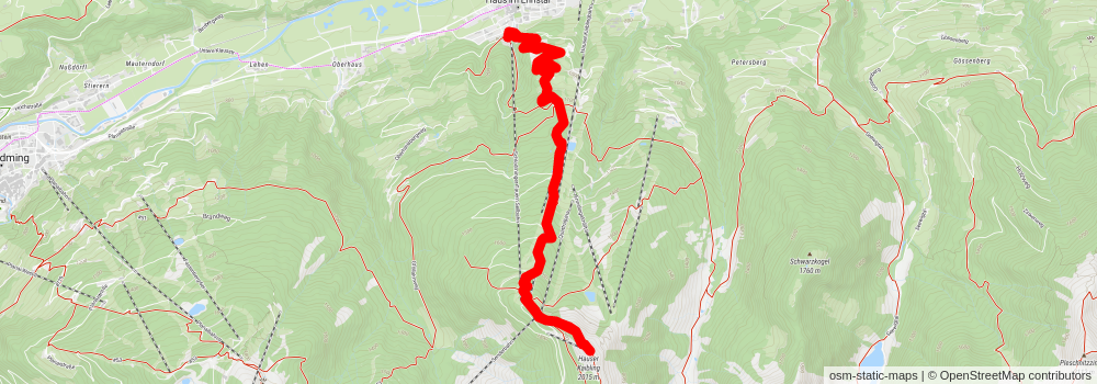 Markt Haus - Hauser Kaibling Trail stage 2 Map