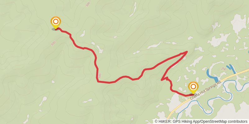 Stiles Creek Trail spur 1 Map