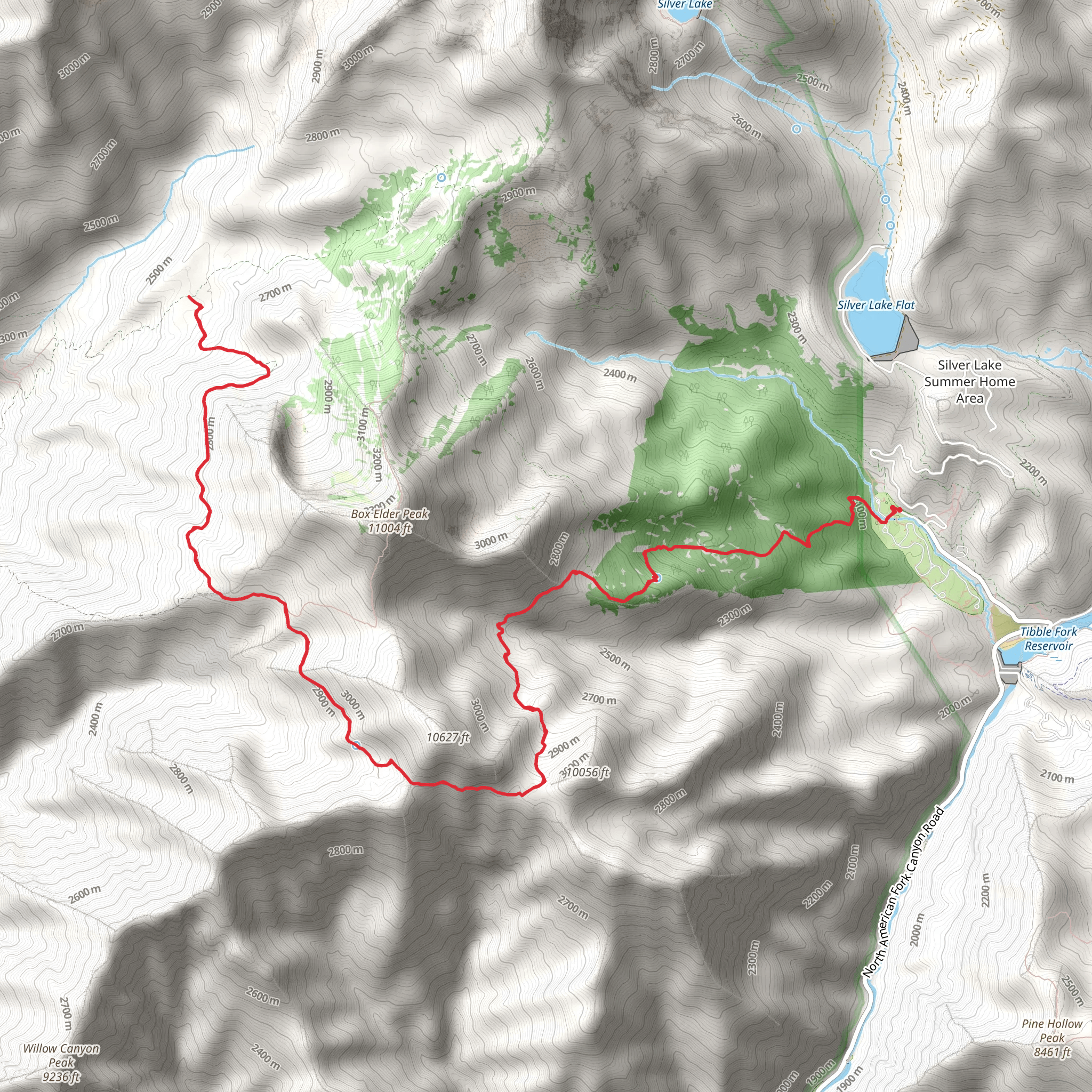 Box Elder Trail mobile static map