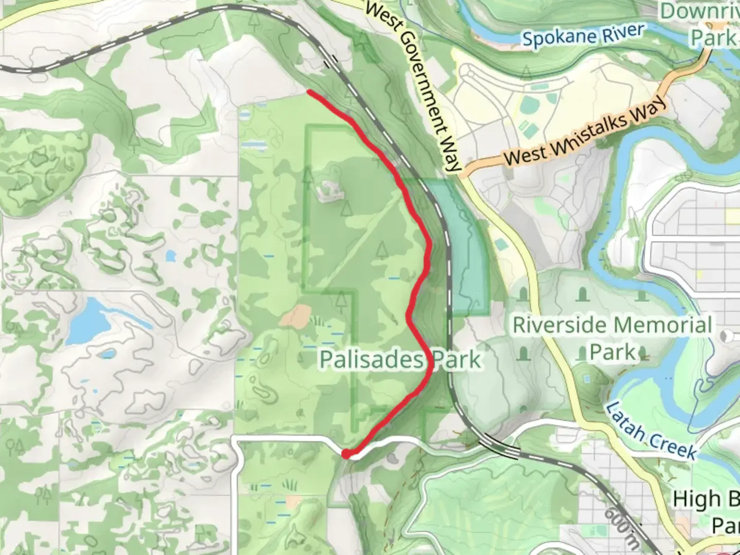 An image depicting the trail Rimrock Drive and its surrounding area.