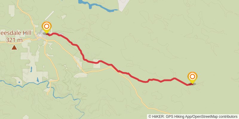 Bibbulmun Track stage 10 Map