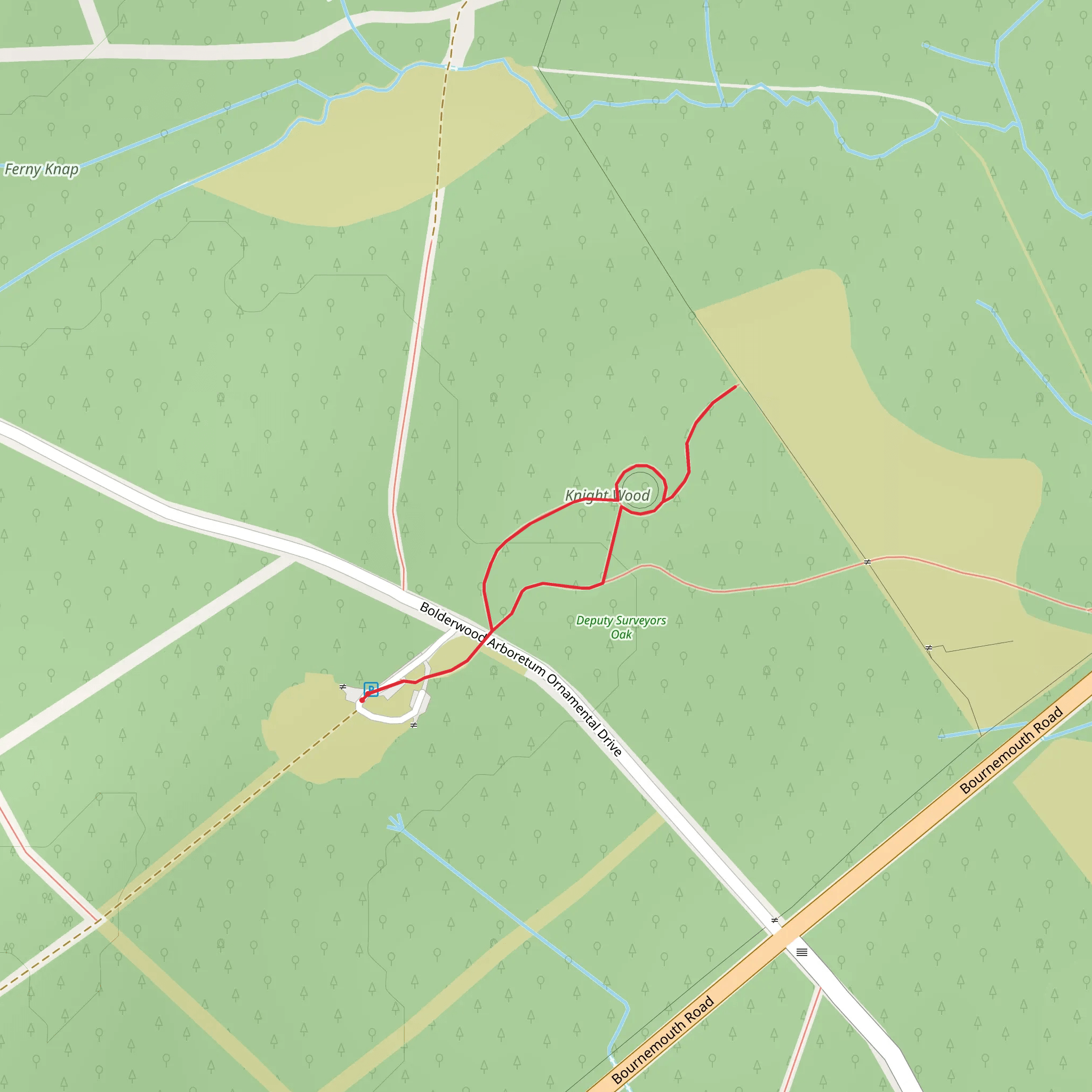 Knightwood Oak Walk mobile static map