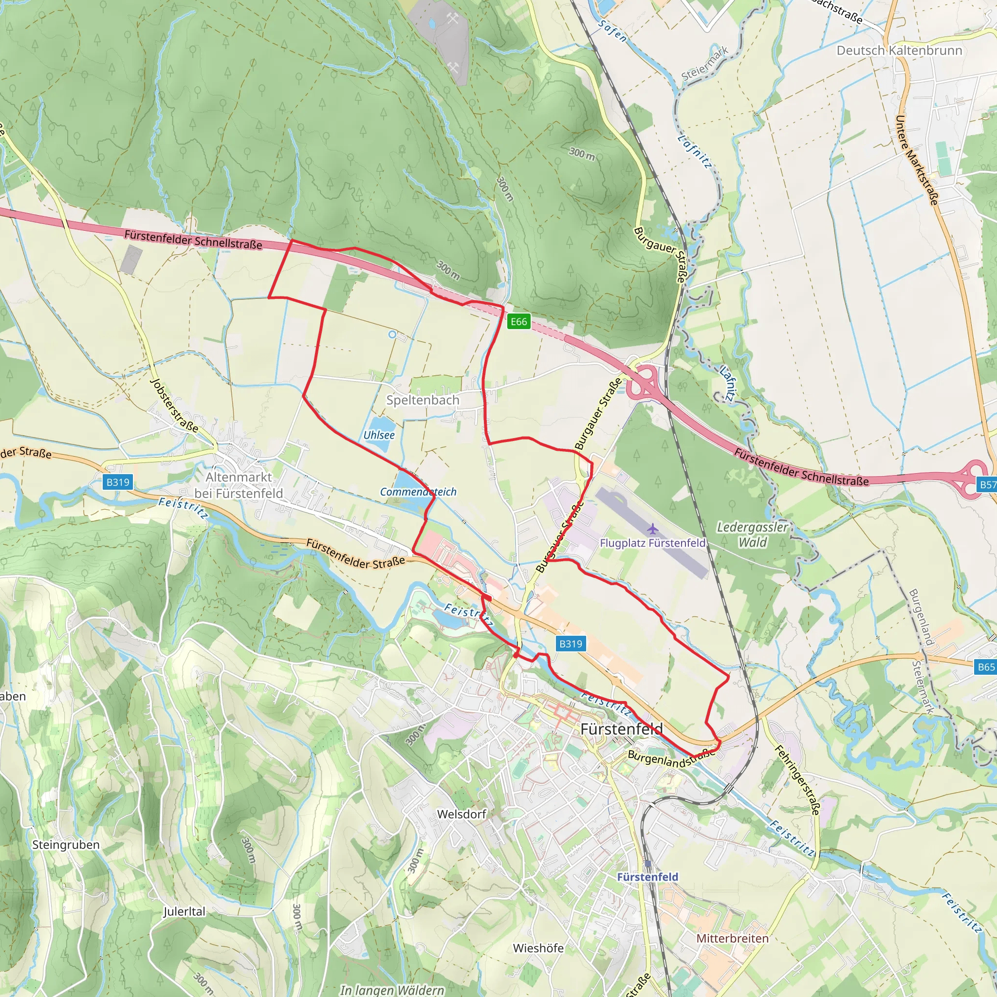 Fürstenfelder Speltenbachweg mobile static map