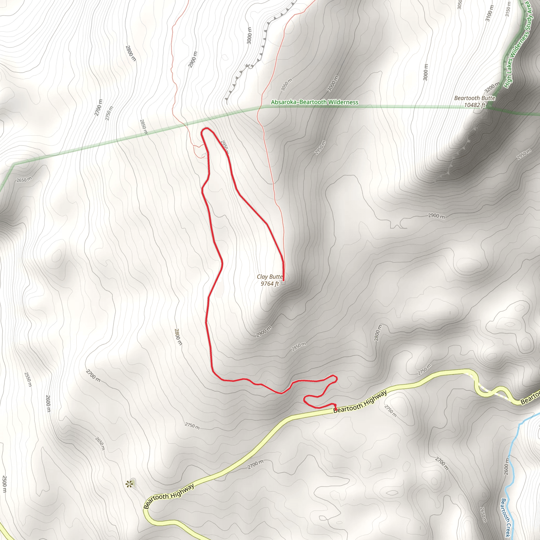 Clay Butte Lookout mobile static map