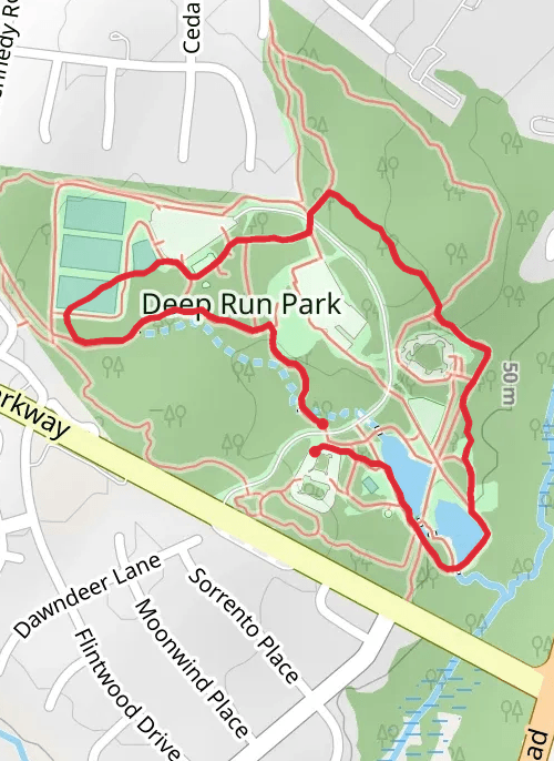 Deep Run Park Henrico VA mobile static map