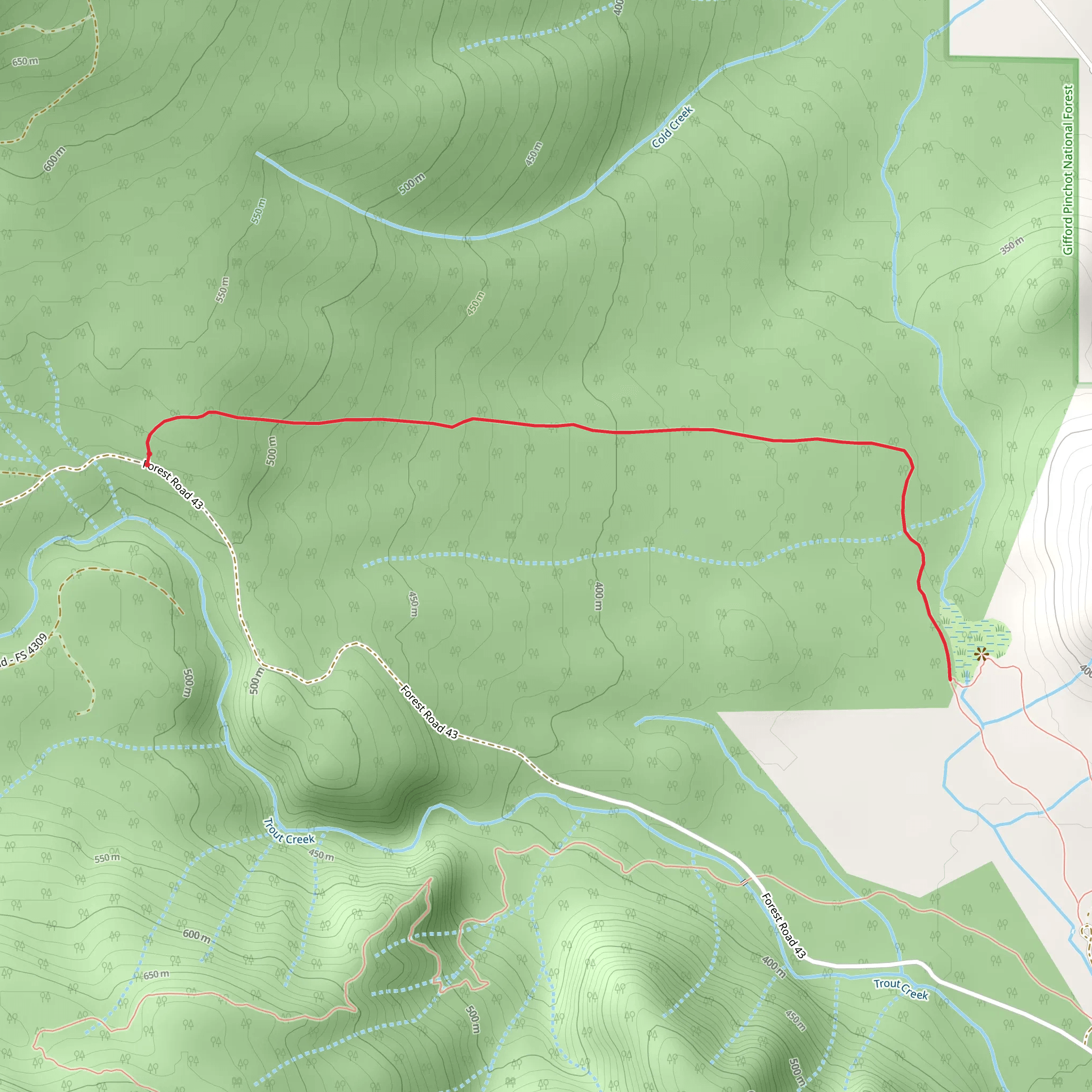 Natural Area Trail mobile static map