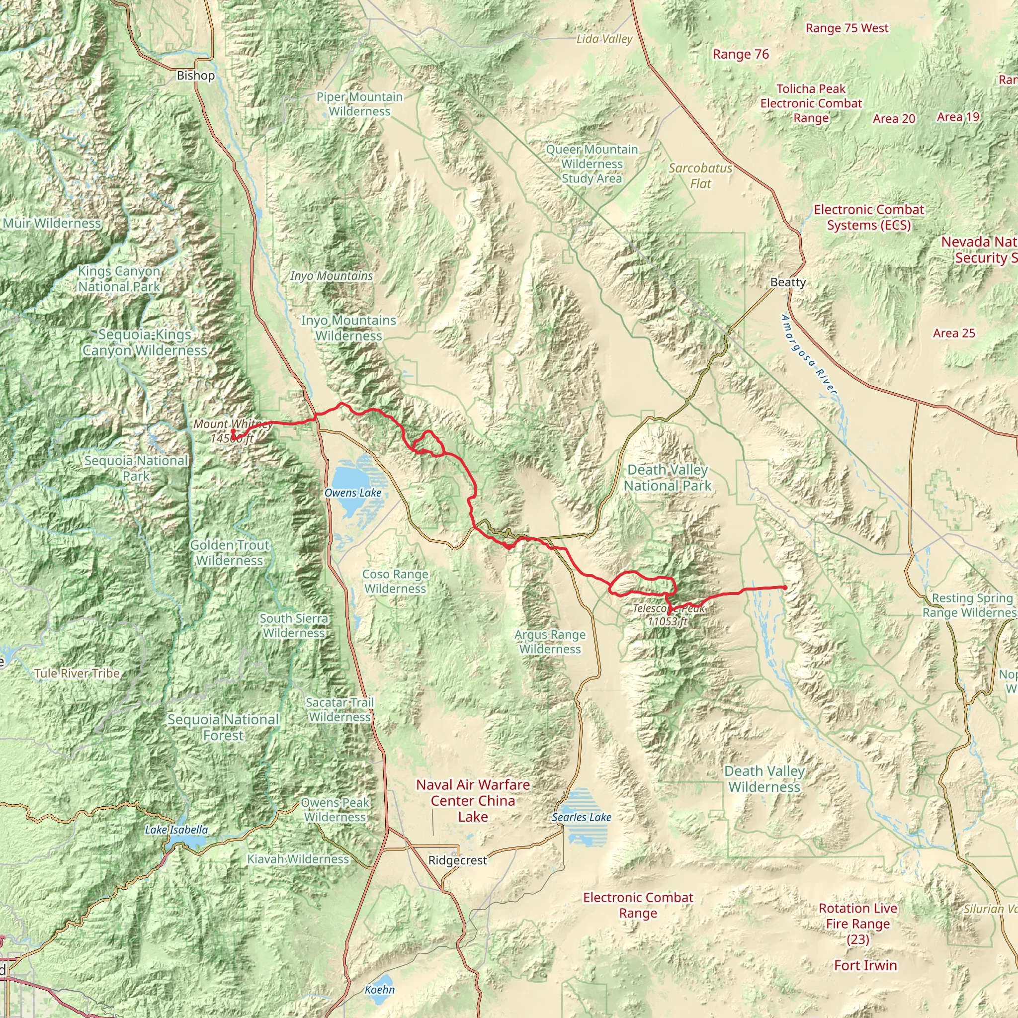 Lowest to Highest Route mobile static map
