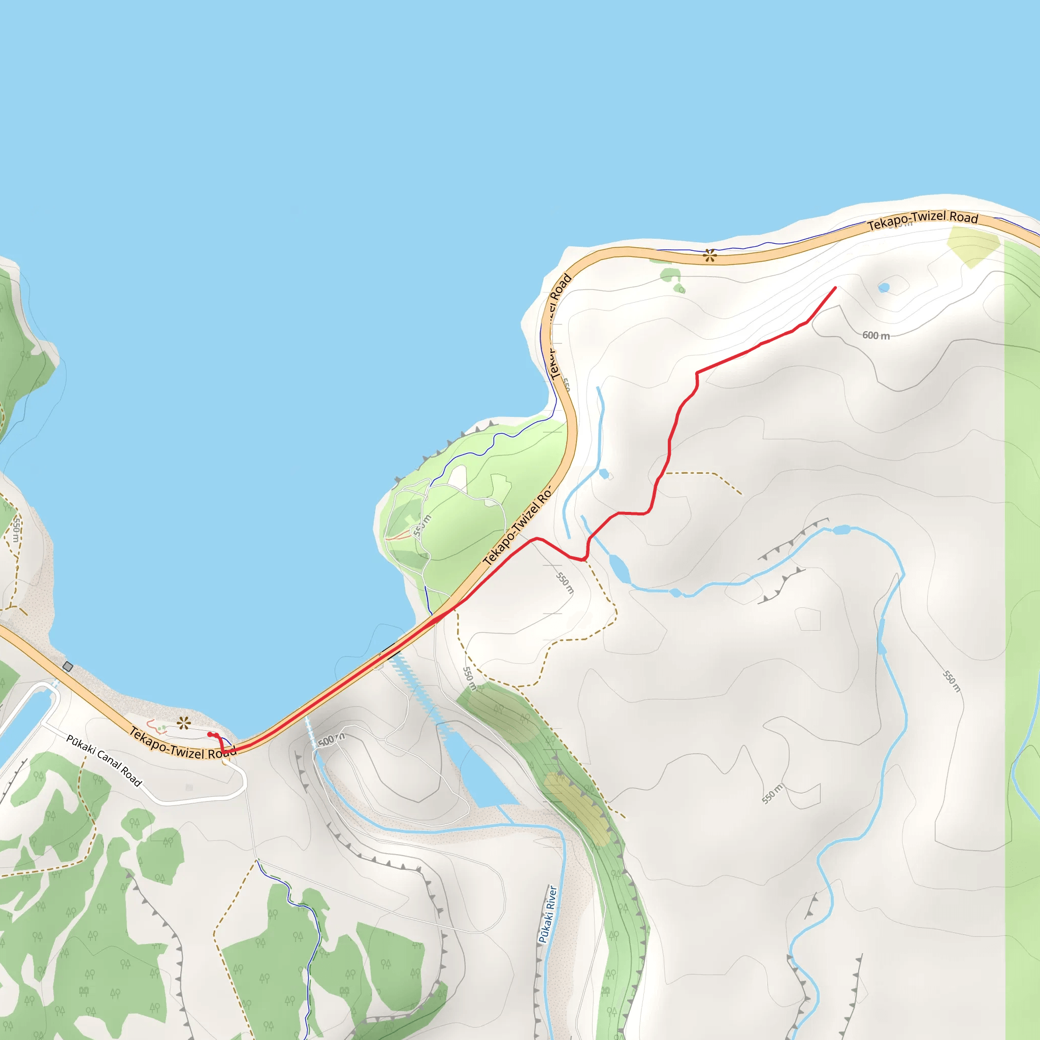 Pukaki Kettle Hole Track mobile static map