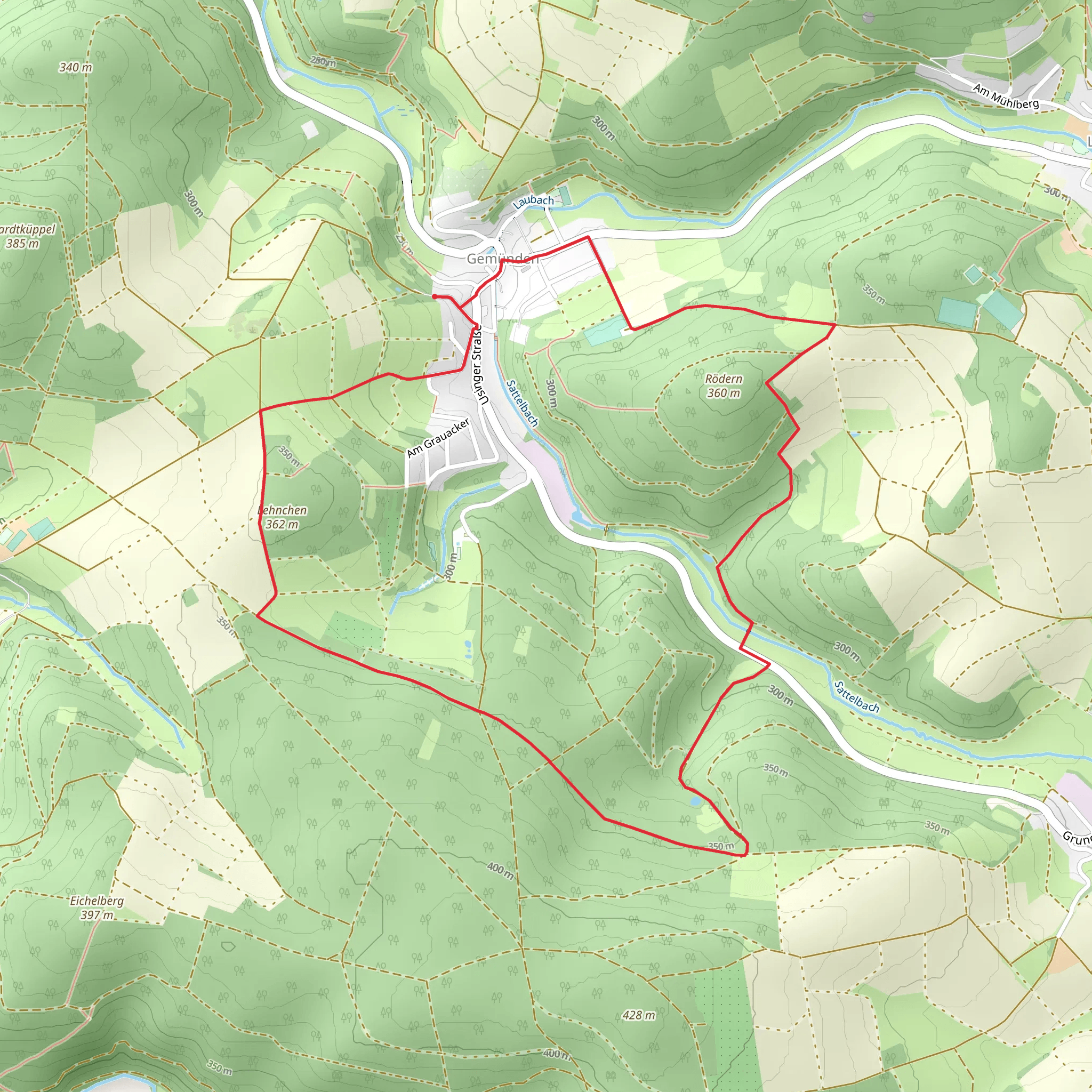 Lehnchen Loop mobile static map