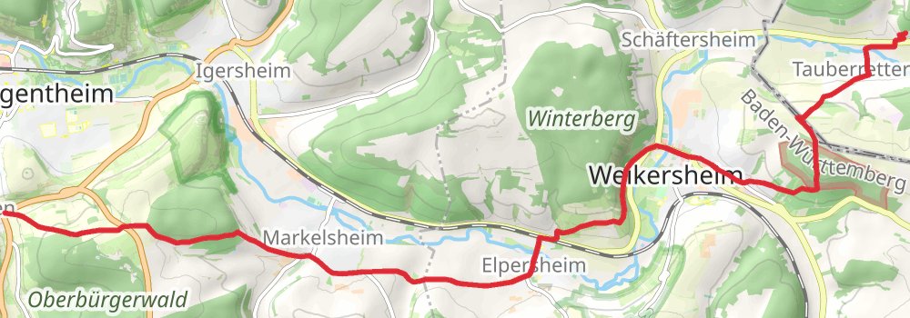 Romantische Straße stage 6 Map
