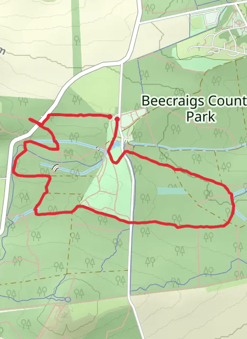Beecraigs  mobile static map