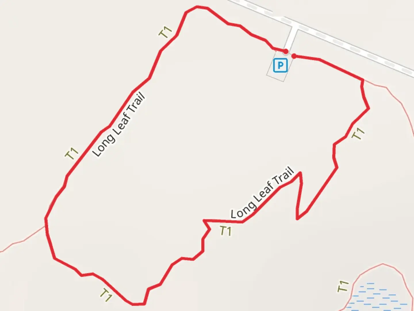 An image depicting the trail Long Leaf and Dogwood Loop Trail and its surrounding area.