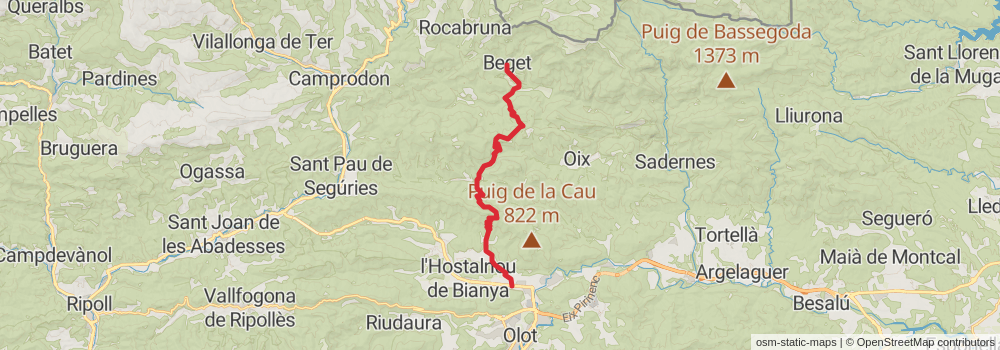 GR 83 - Camino del Norte or Canigó stage 10 Map